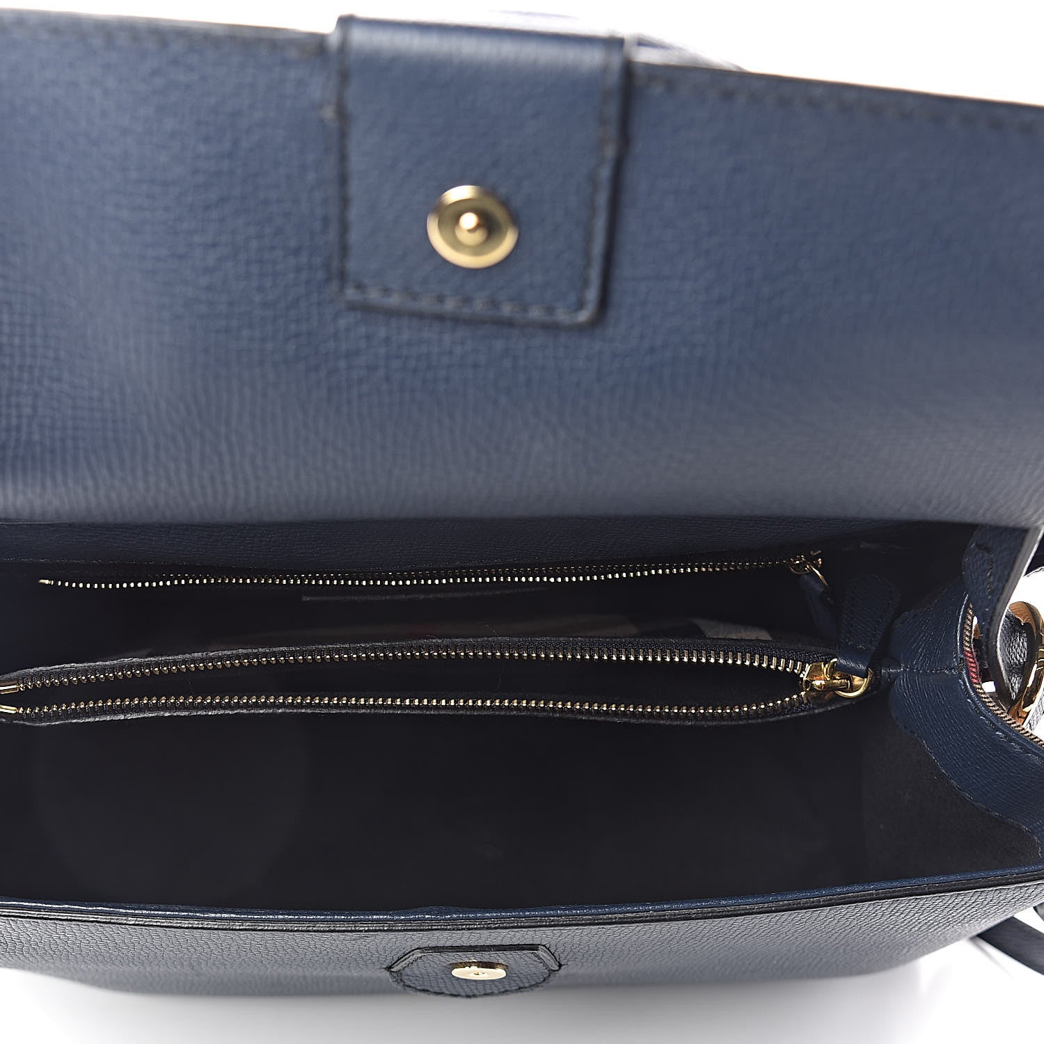 Burberry Derby Calfskin House Check Medium Camberley Ink Blue 5 of 10