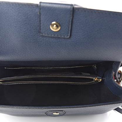 Burberry Derby Calfskin House Check Medium Camberley Ink Blue 5 of 10