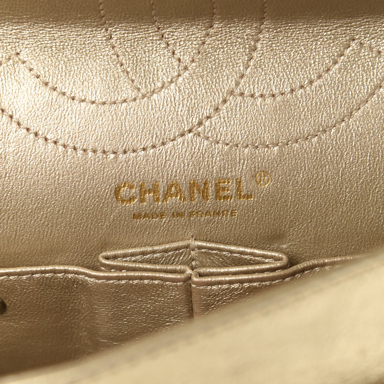 Chanel Metallic Aged Calfskin Quilted 2.55 Reissue 225 Flap Gold 9 of 14