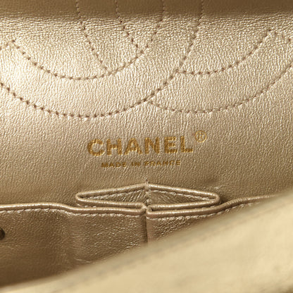 Chanel Metallic Aged Calfskin Quilted 2.55 Reissue 225 Flap Gold 9 of 14