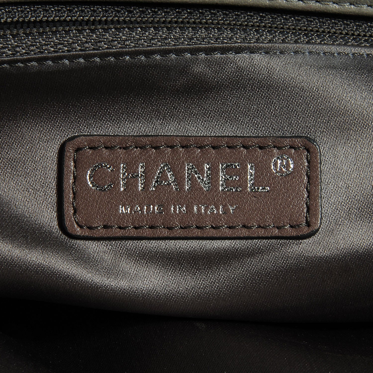 Chanel Lambskin Large East West Accordion Flap Light Grey 6 of 7