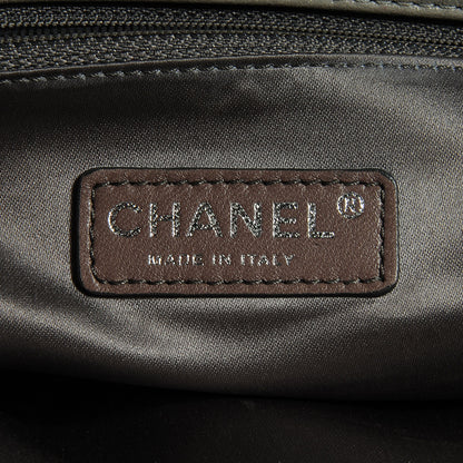 Chanel Lambskin Large East West Accordion Flap Light Grey 6 of 7