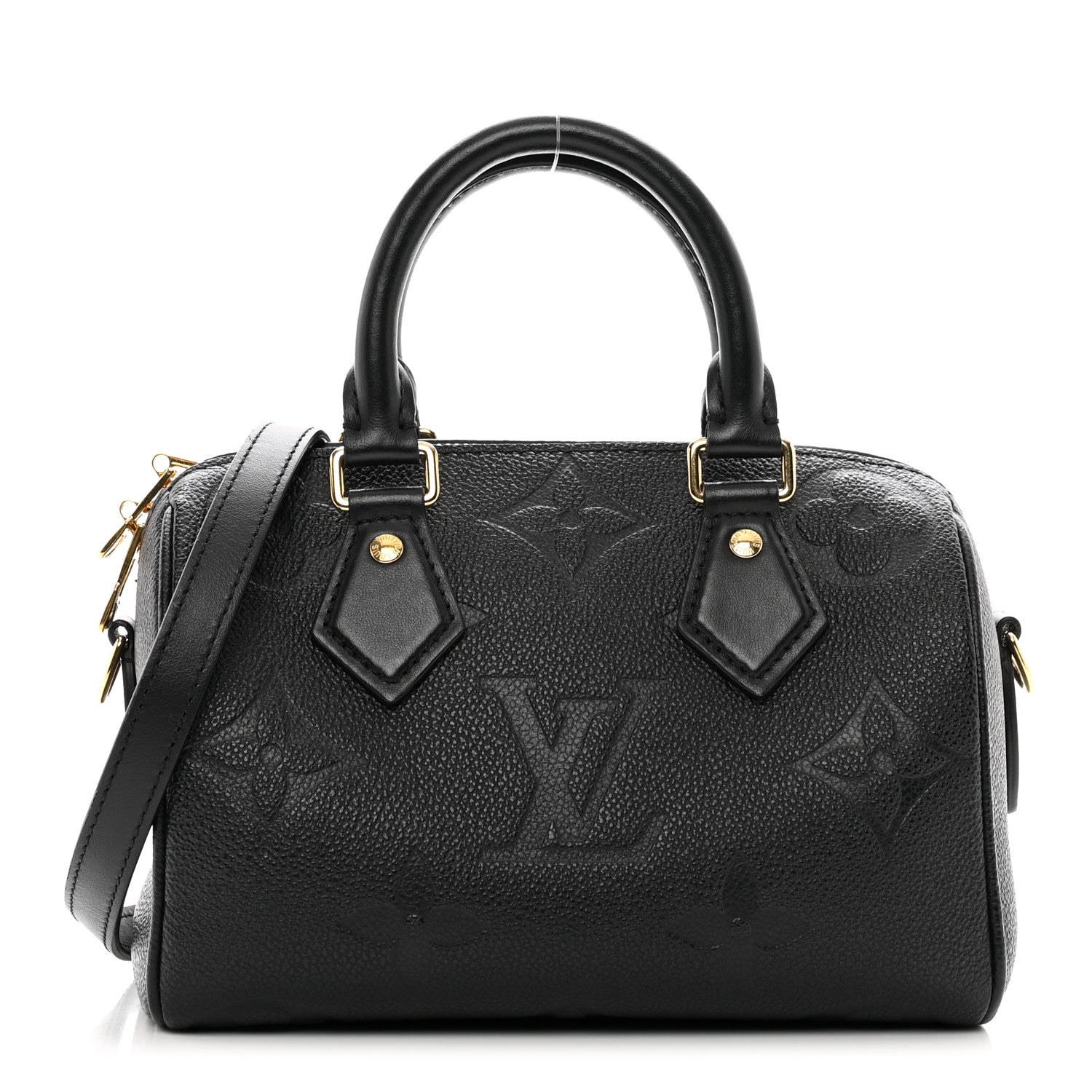Louis Vuitton Empreinte Monogram Giant Speedy Bandouliere 20 Black 1 of 9