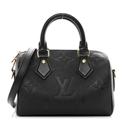 Louis Vuitton Empreinte Monogram Giant Speedy Bandouliere 20 Black 1 of 9