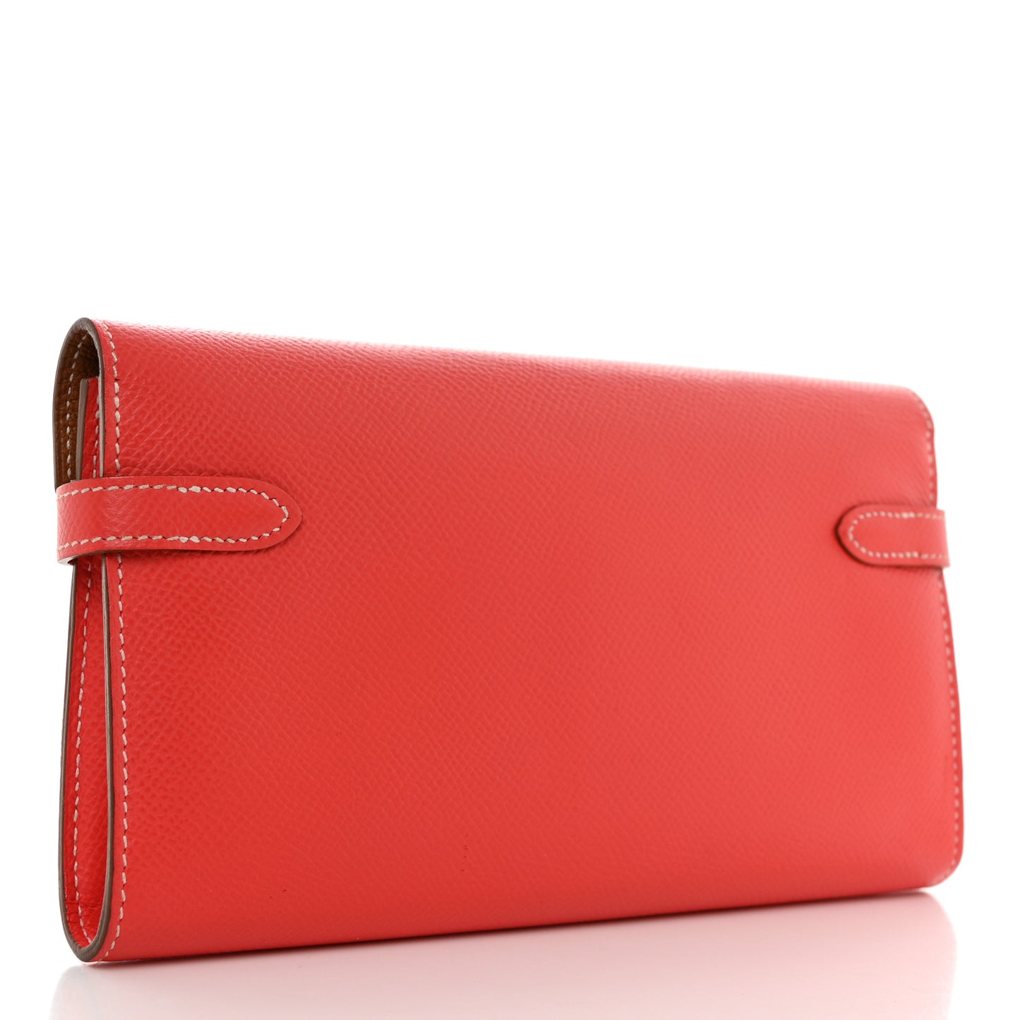 Epsom Verso Kelly Longue Wallet Rose Jaipur Gold