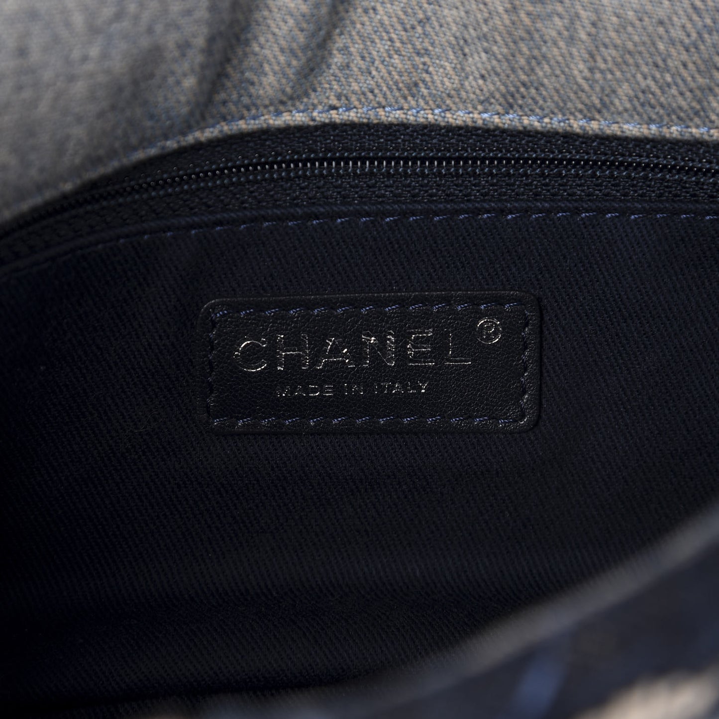 Denim Patchwork Paris Dallas Single Flap Blue