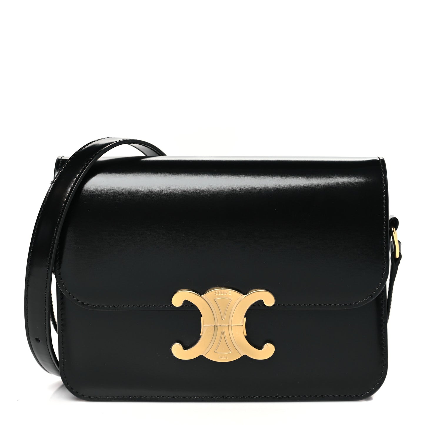 Shiny Calfskin Teen Triomphe Black