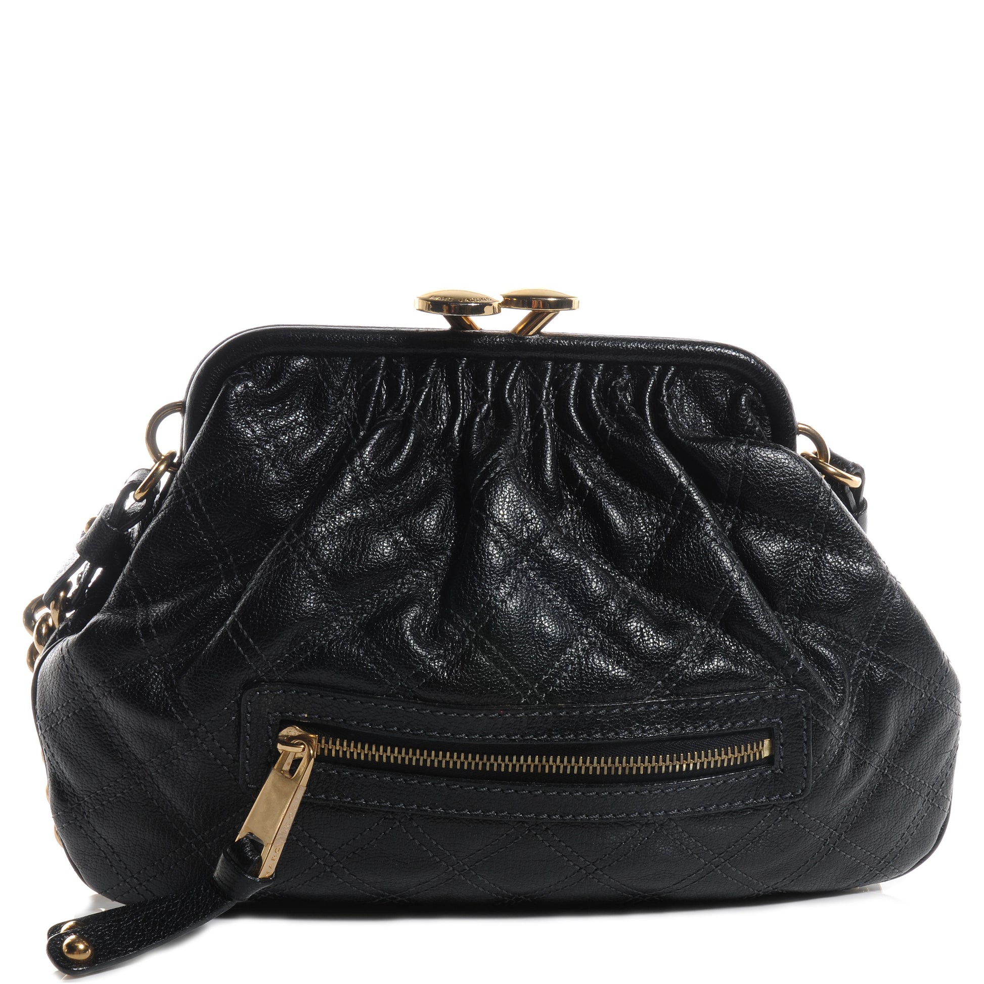 Marc Jacobs Quilted Leather Little Stam Black 1 of 8