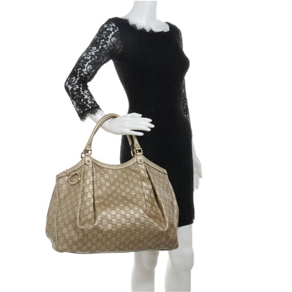 Gucci Guccissima Large Sukey Champagne 2 of 7