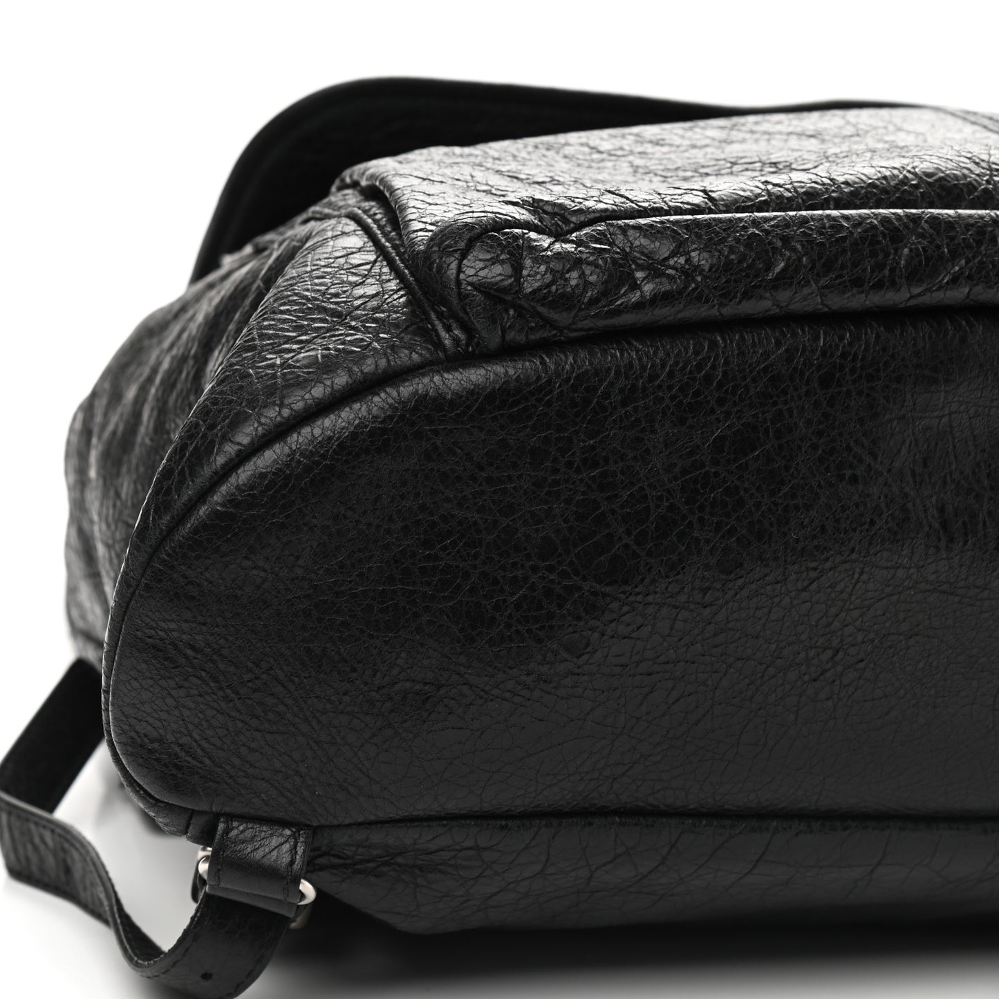 Agneau Classic Silver Hardware S Traveler Backpack Black
