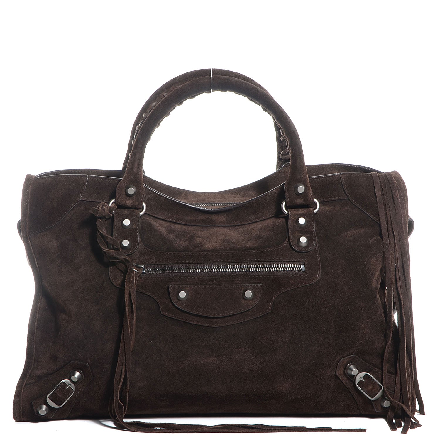 Balenciaga Baby Daim Suede City Dark Brown 1 of 11