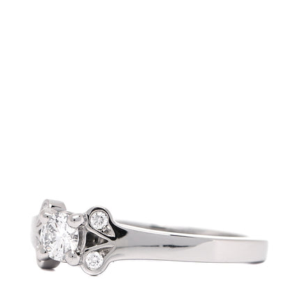 Cartier Platinum Diamond .18ct Ballerine Solitaire Engagement Ring 47 4 4 of 9