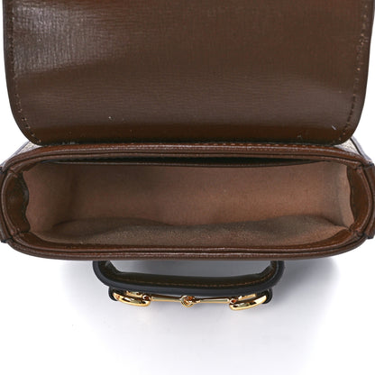 Gucci GG Supreme Monogram Azalea Calfskin Web Horsebit 1955 Wallet On Strap Beige Ebony Brown Sugar 5 of 12