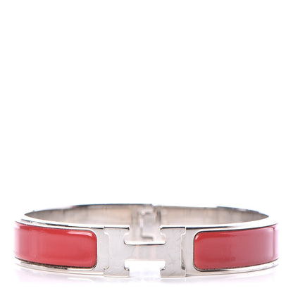 Hermes Enamel Narrow Clic Clac H Bracelet GM Red 1 of 6