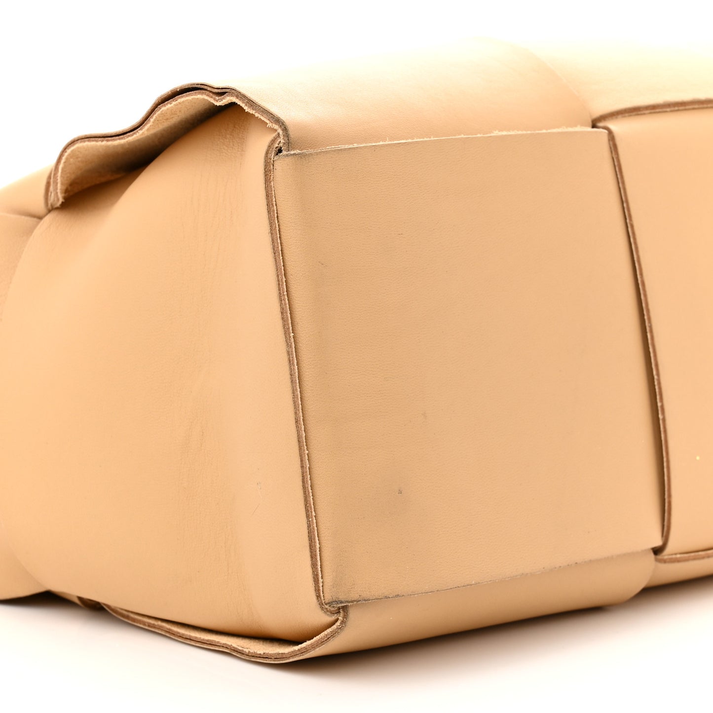 Nappa Maxi Intrecciato Medium Arco Tote Almond