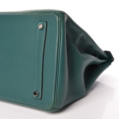 Hermes Togo Birkin 35 Malachite 34 of 39
