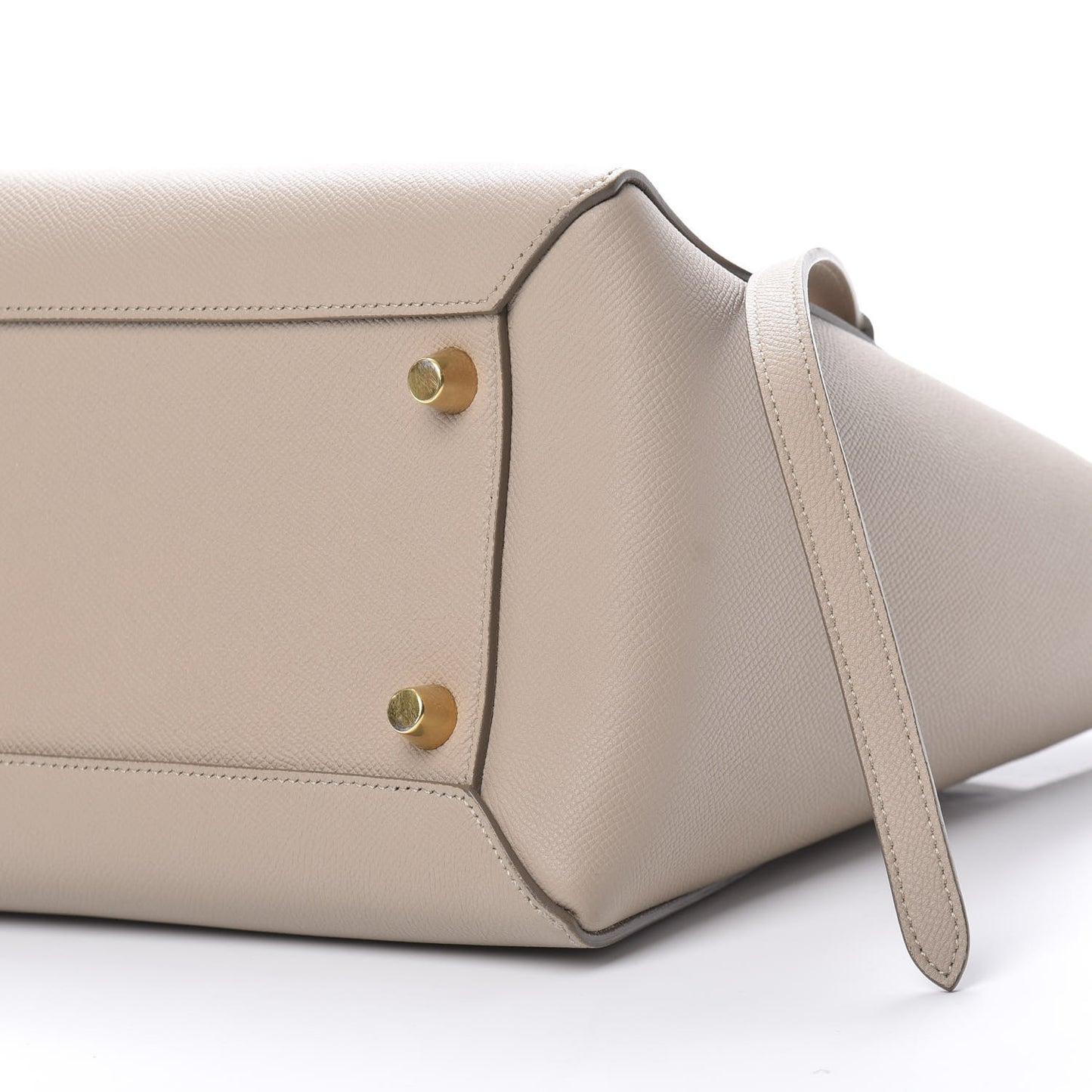 Grained Calfskin Mini Belt Bag Light Taupe
