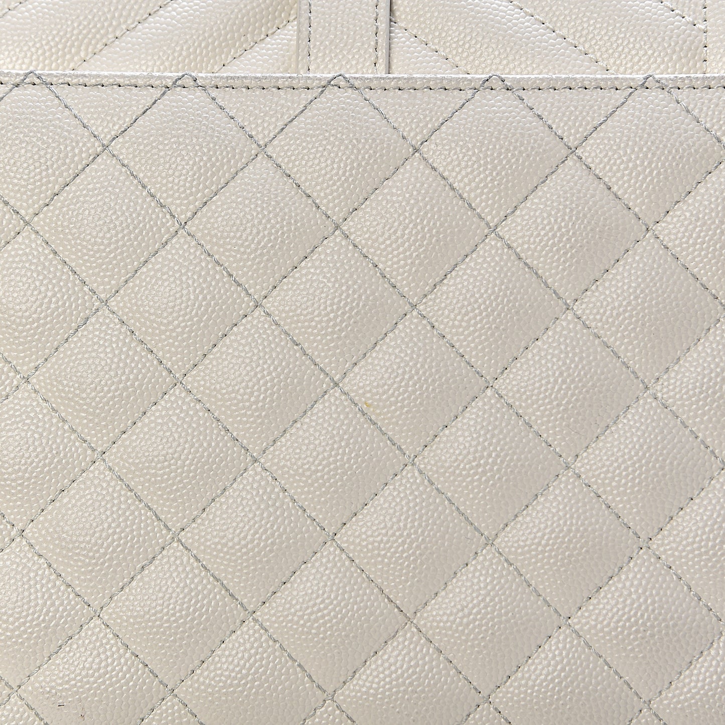 Grain De Poudre Textured Mixed Matelasse Medium Triquilt Monogram Satchel Porcellana