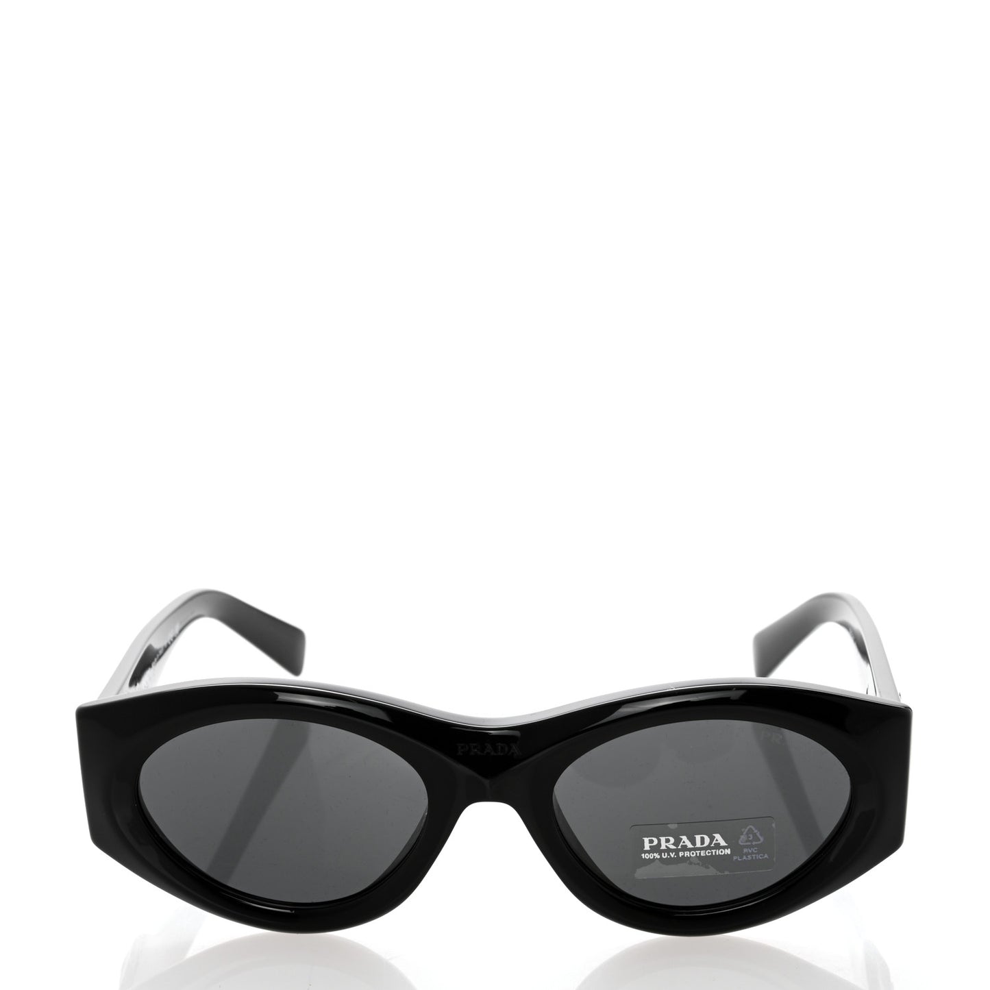 Acetate Oval Symbole Sunglasses SPR 20Z Black