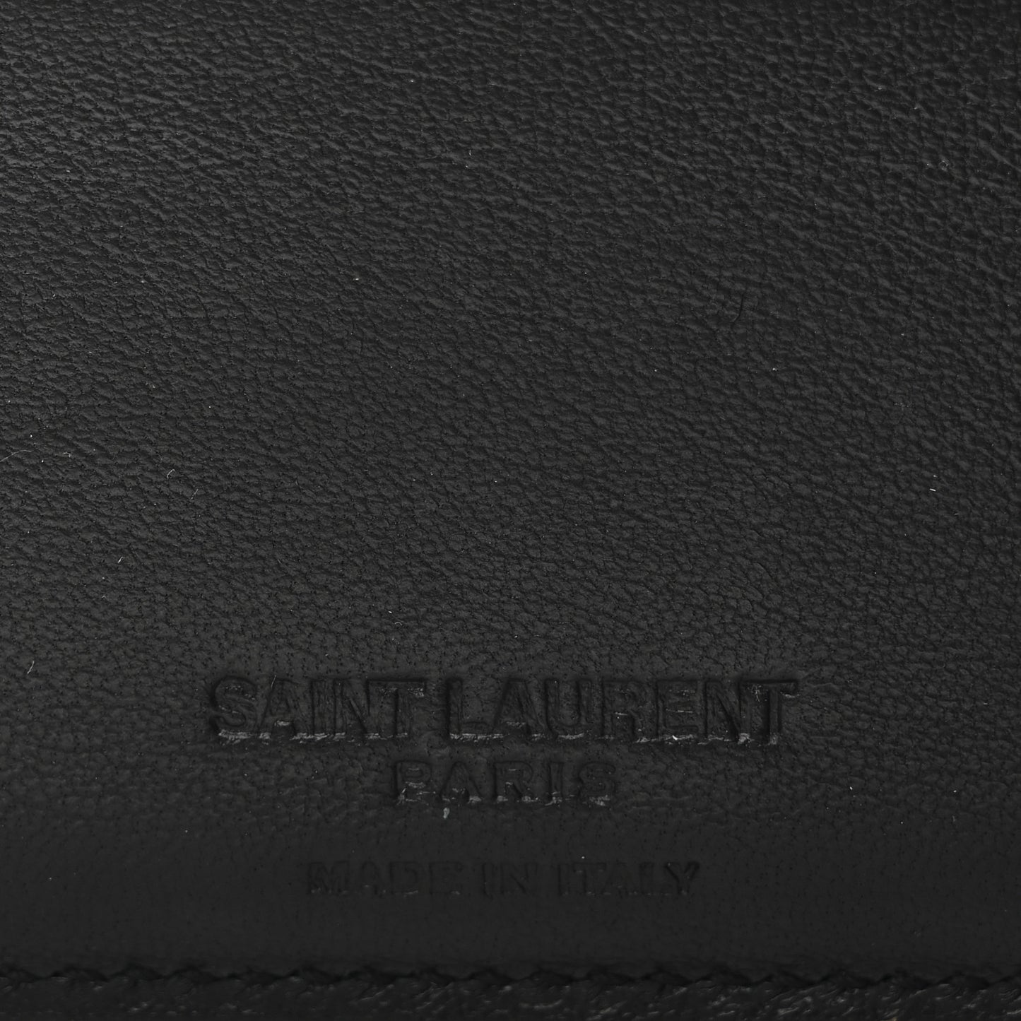 Calfskin Crocodile Embossed Paris East West Wallet Black