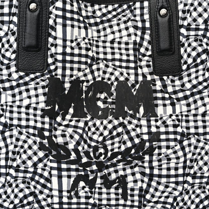 MCM Grained Calfskin Visetos Medium Liz Reversible Shopper Tote Black 10 of 14