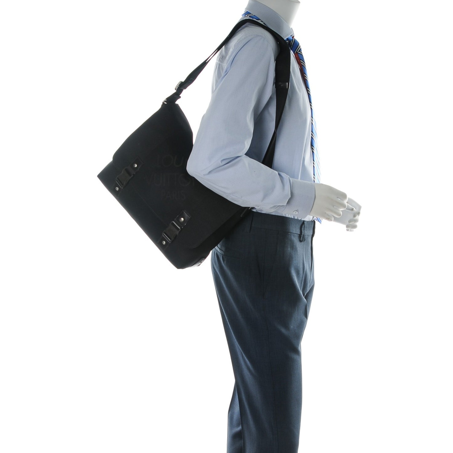 Damier Geant Loup Messenger Bag Black