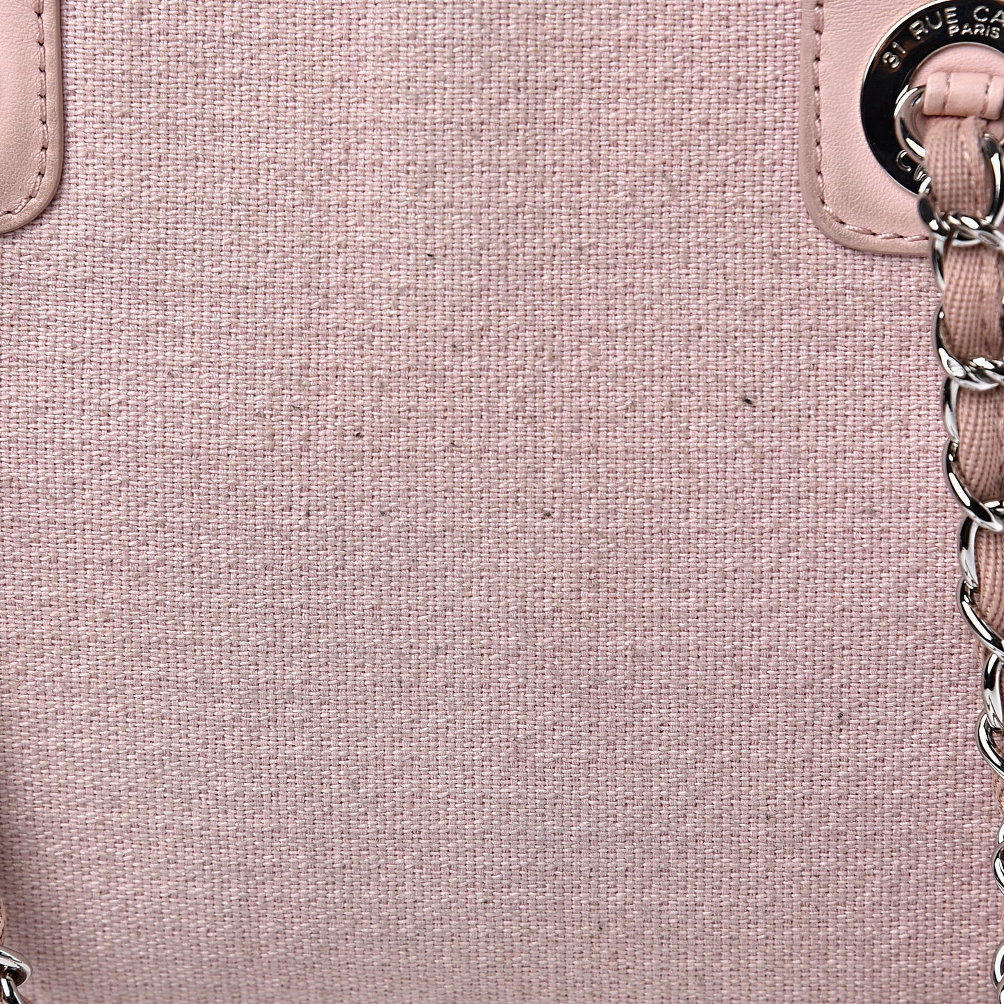 Canvas Deauville Small Bowling Bag Light Pink