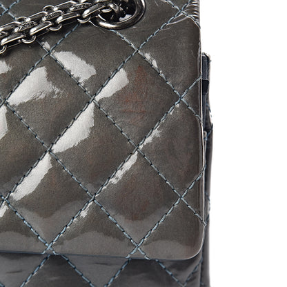 Chanel Patent Quilted 2.55 Reissue 225 Flap Blue 15 of 22
