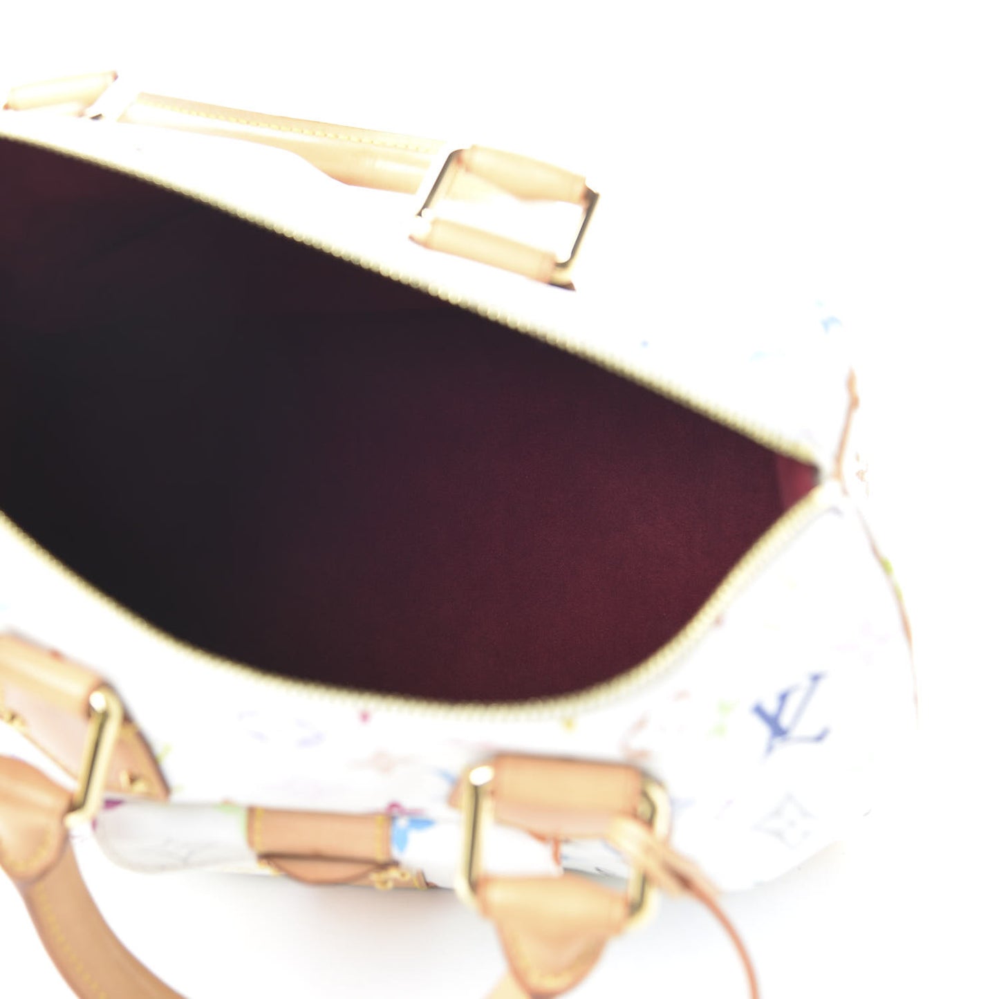Monogram Multicolor Speedy 30 White