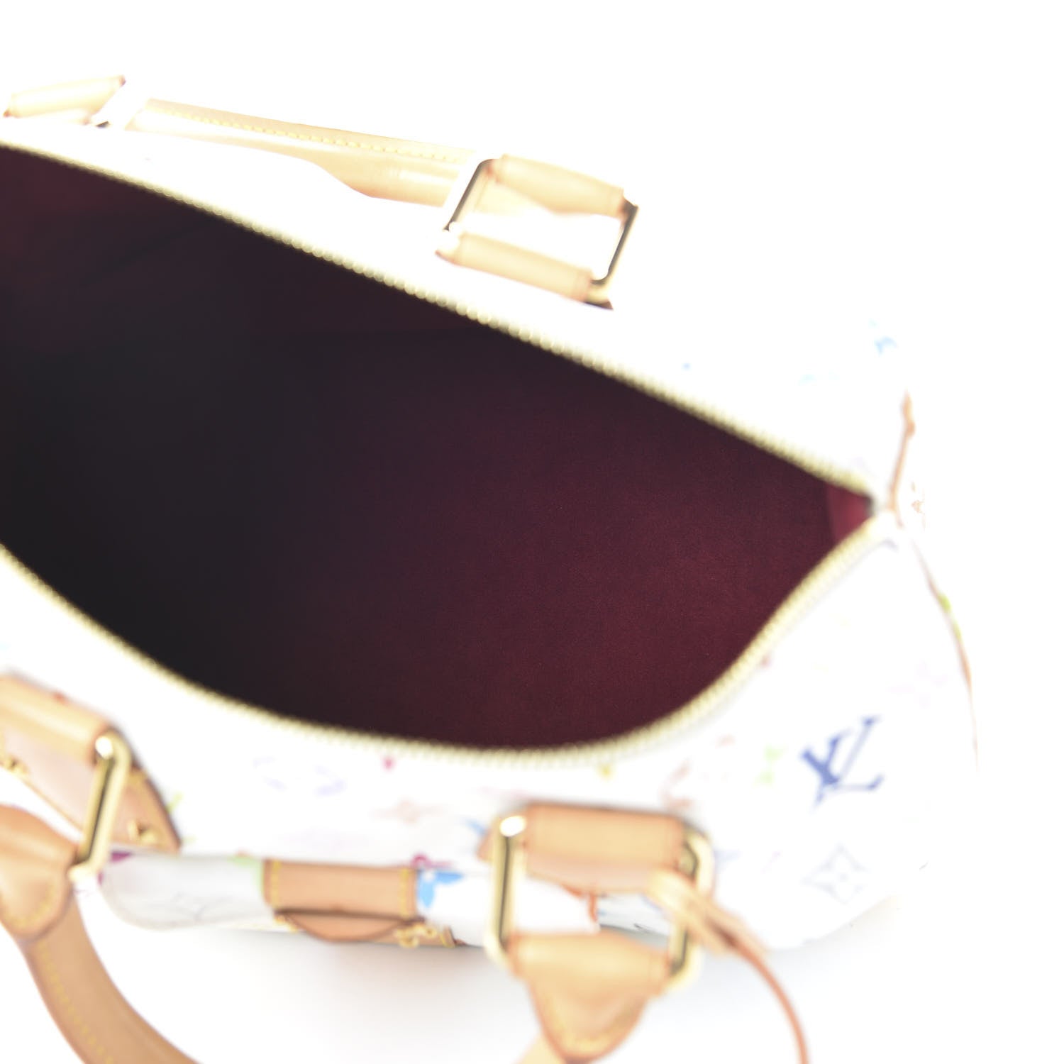 Louis Vuitton Monogram Multicolor Speedy 30 White 5 of 8