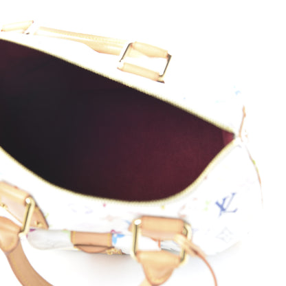 Louis Vuitton Monogram Multicolor Speedy 30 White 5 of 8