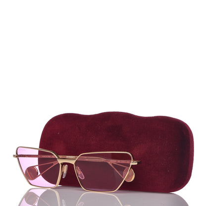Gucci Rectangular Sunglasses GG0538S Gold Pink 7 of 7