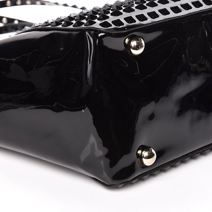 Valentino Garavani Patent Punkouture Medium Rockstud All Over Tote Black 8 of 9