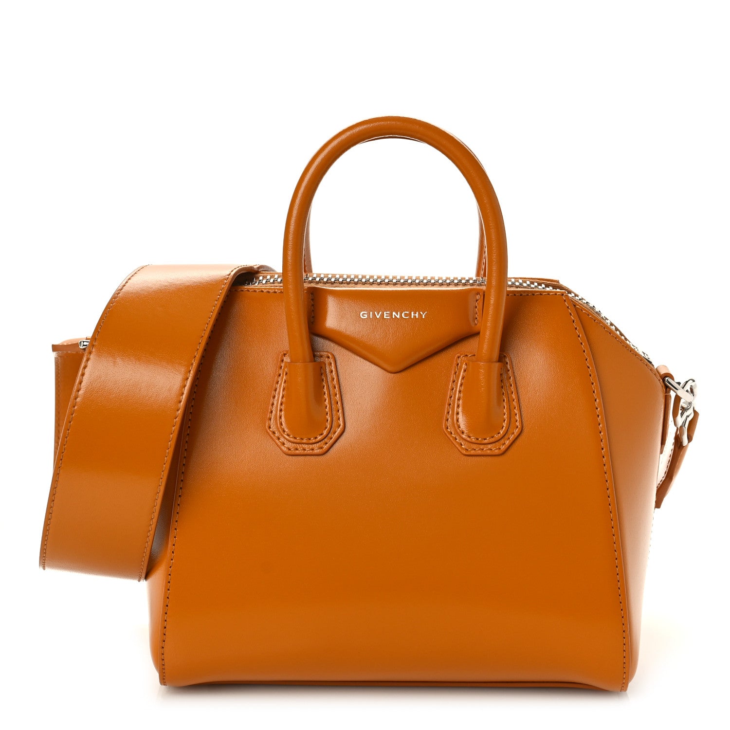 Givenchy Shiny Lord Calfskin Small Antigona Camel 1 of 9