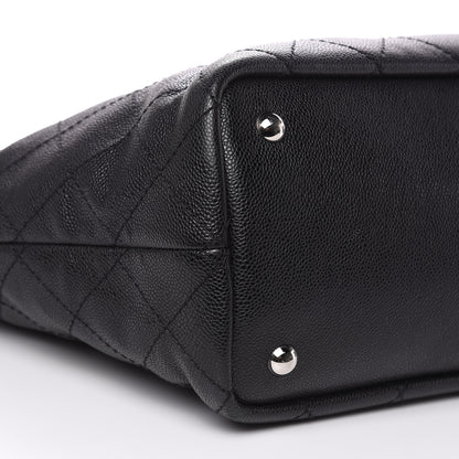 Chanel Grained Calfskin Large Shopping Fever Tote Black 9 of 17