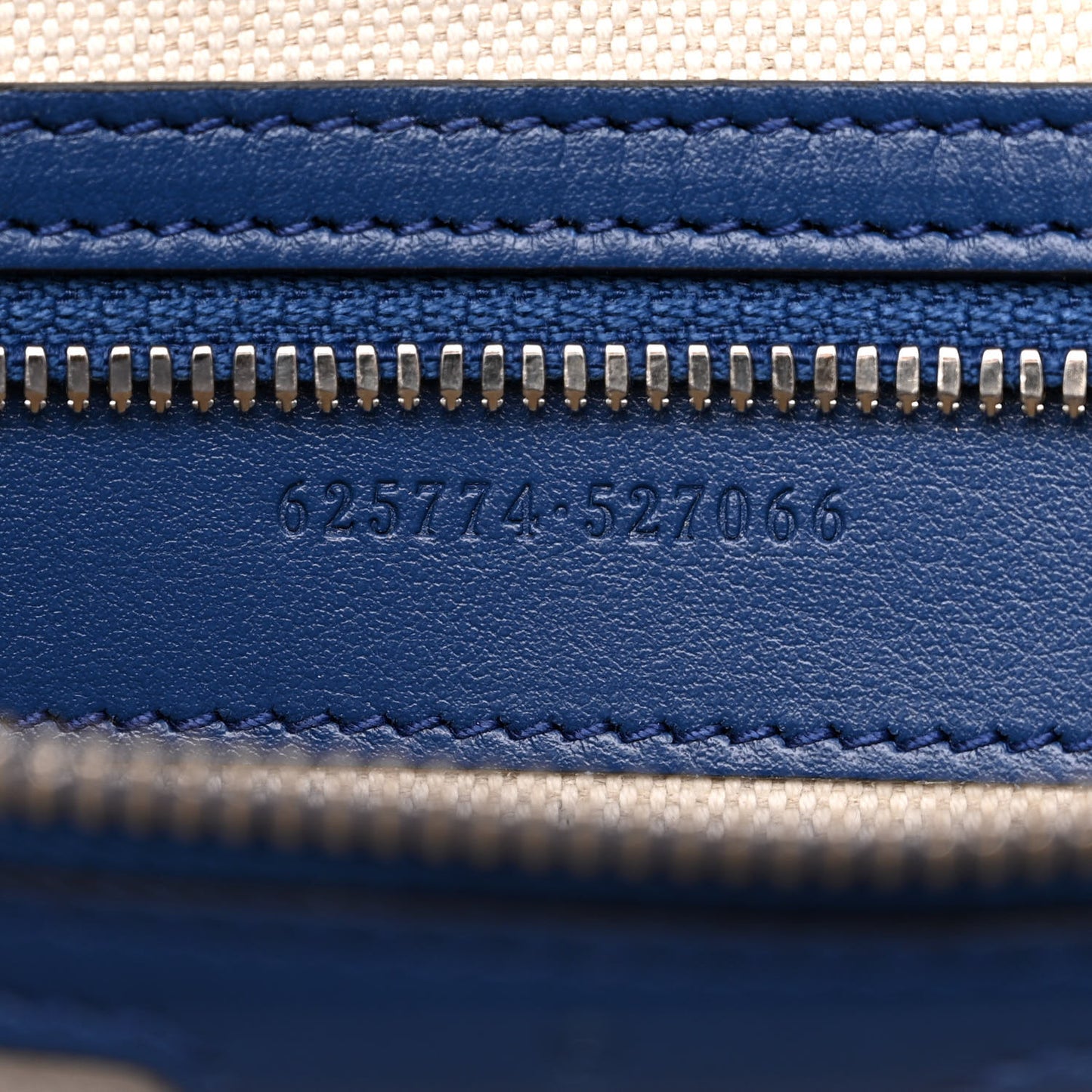 Calfskin GG Tennis Embossed Tote Bag Intense Metal Blue