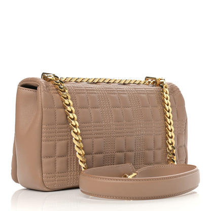 Burberry Lambskin Quilted Small Lola Bag Camel 3 of 12