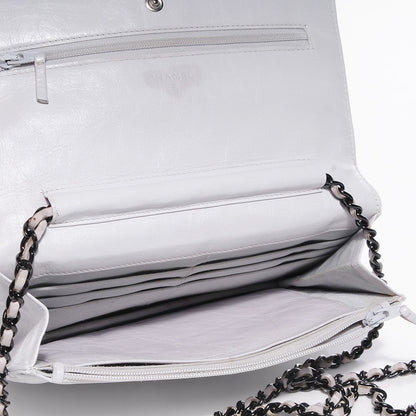 Chanel Aged Calfskin Quilted Reissue Wallet On Chain WOC White 6 of 7