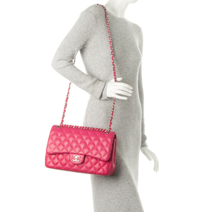 Chanel Lambskin Quilted Jumbo Double Flap Pink 3 of 8