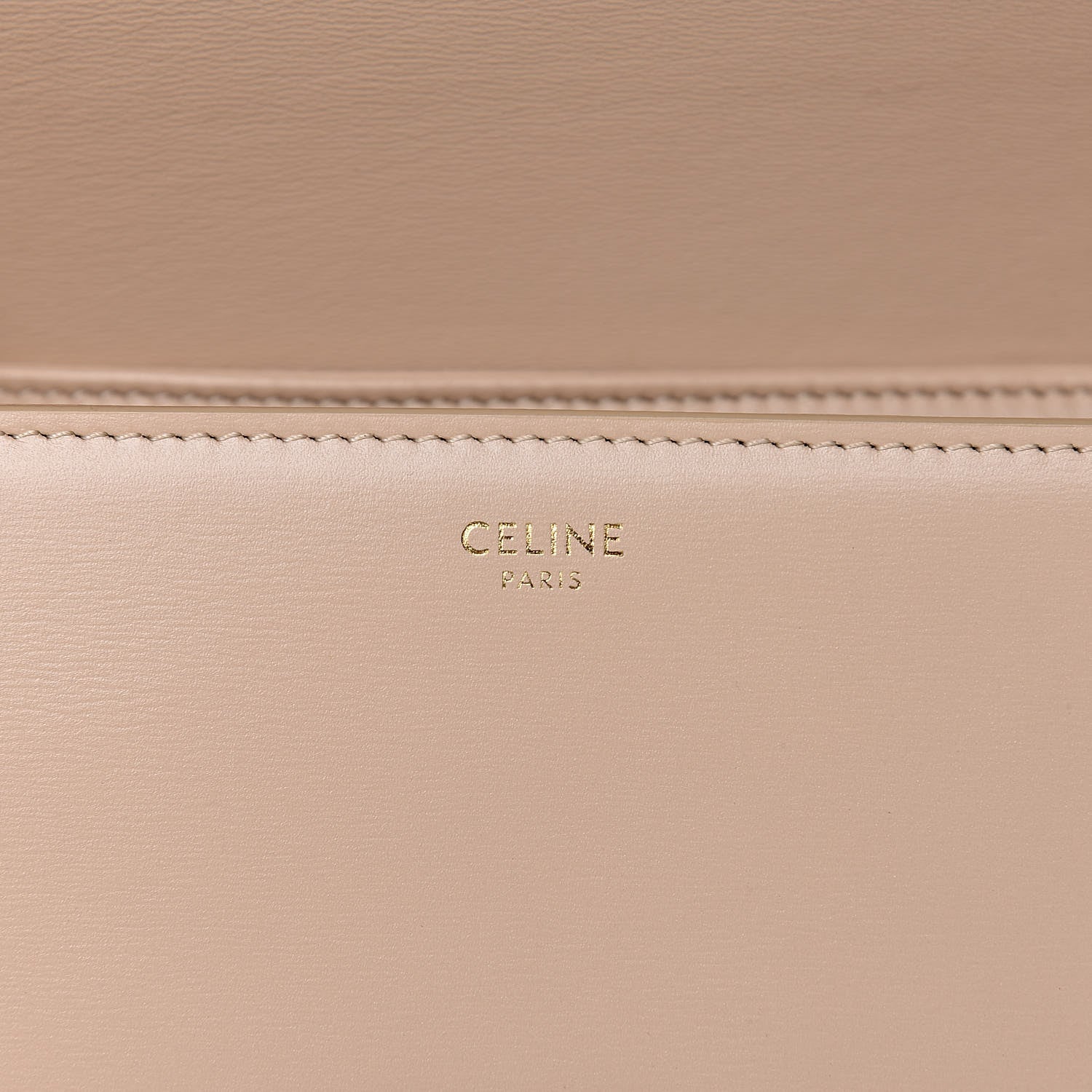 Celine Shiny Calfskin Teen Triomphe Nude 6 of 9