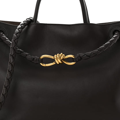 Bottega Veneta Silky Calfskin Medium Andiamo Shoulder Bag Fondant 7 of 10