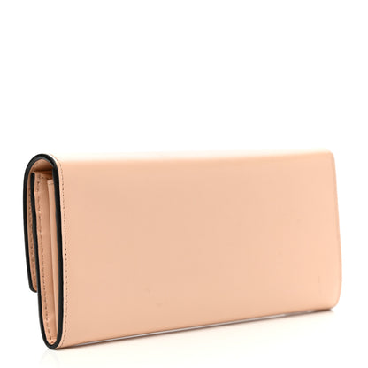 Fendi Vitello King Tamponato Logo Embossed Continental Wallet Poudre 3 of 11