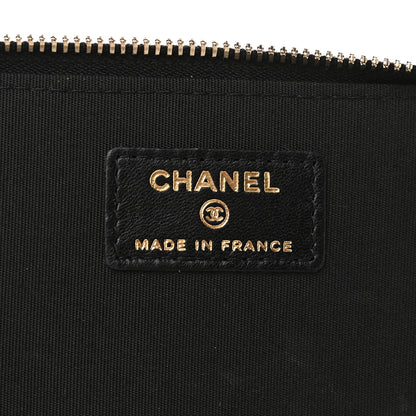 Chanel Lambskin Quilted Small Top Handle Vanity Case With Chain Black 6 of 9