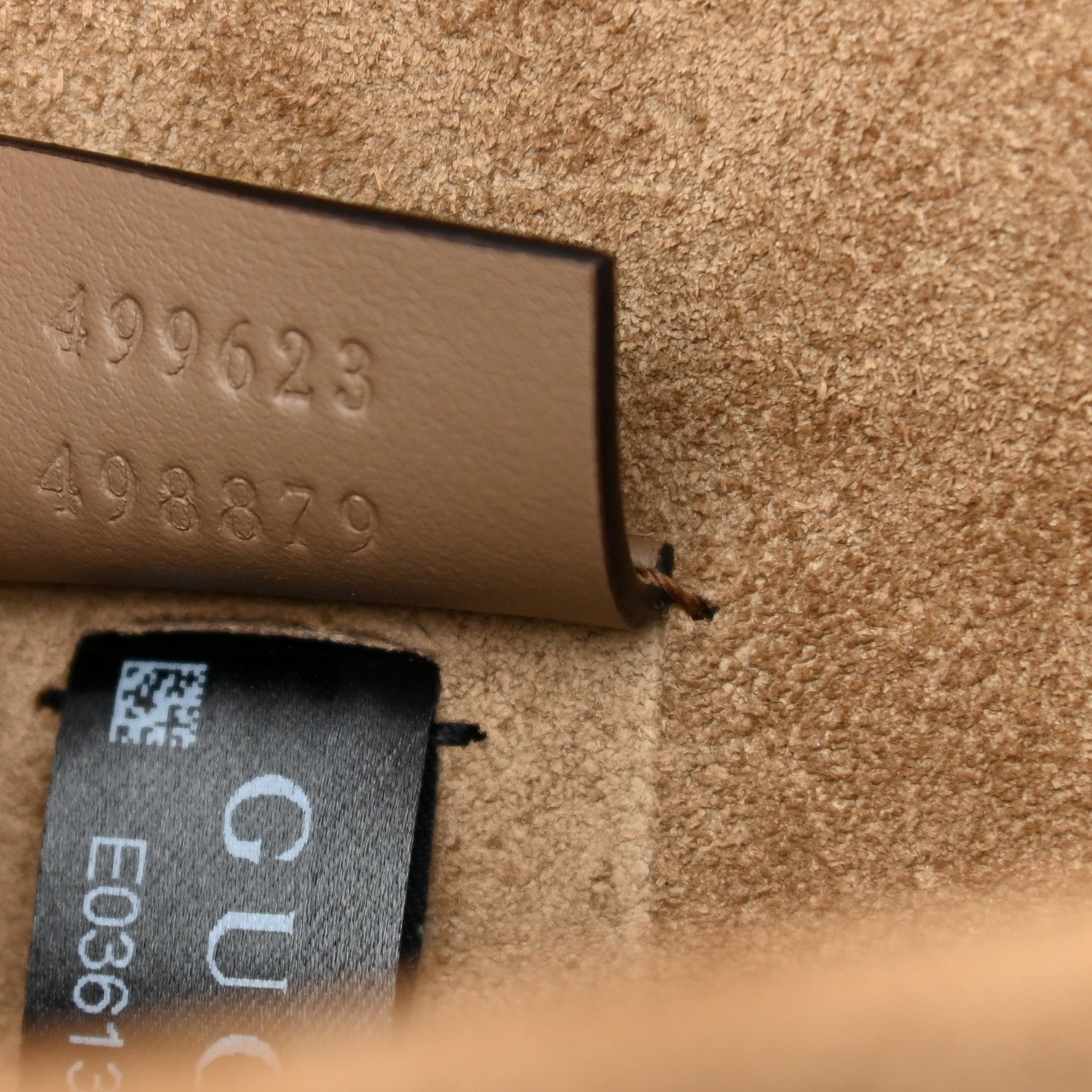 Gucci GG Supreme Monogram Suede Crystal Small Dionysus Shoulder Bag Beige Ebony Taupe 7 of 9