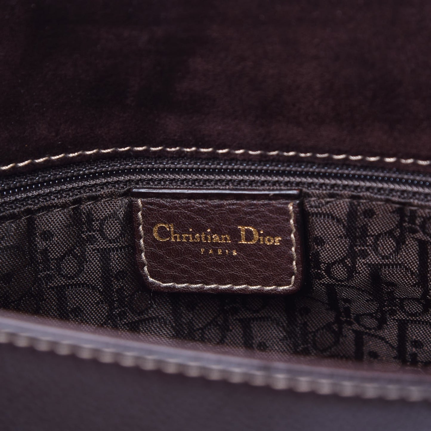 Calfskin Baudrier Saddle Bag Brown