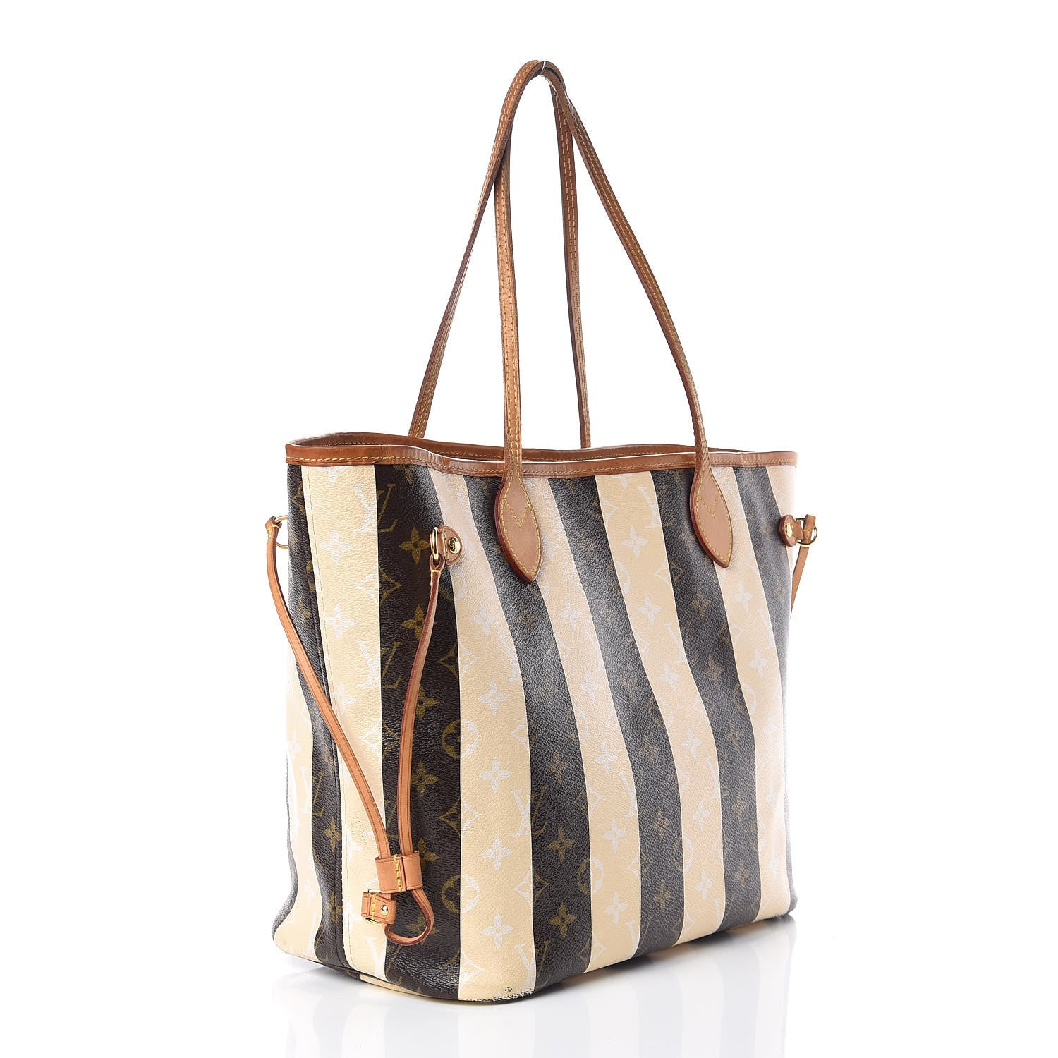Louis Vuitton Monogram Rayures Neverfull MM 3 of 19