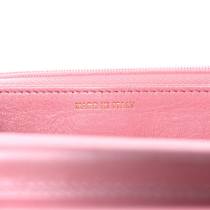 Chanel Cloudy Pearly Goatskin Quilted Wallet on Chain WOC Light Pink 7 of 11