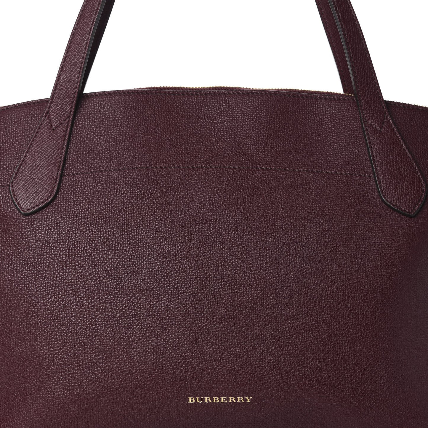 Derby Calfskin House Check Medium Welburn Tote Mahogany Red