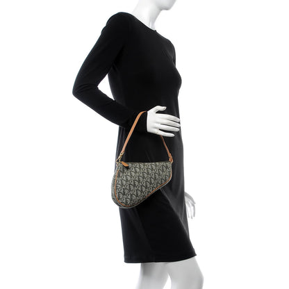 Christian Dior Monogram Mini Saddle Pochette Green 2 of 7