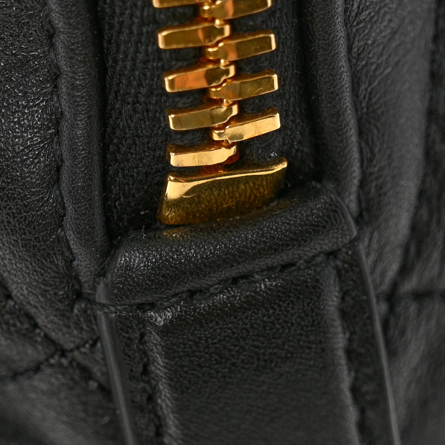 Calfskin Quilted ES Giant Travel Bag Black